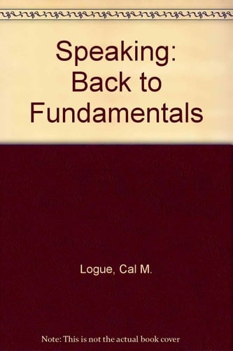 Speaking: Back to Fundamentals