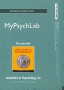 Invitation to Psychology MyPsychLab Access Code Card