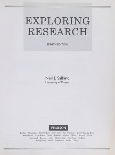Exploring Research (8th Edition) [Paperback] Instructor's Edition