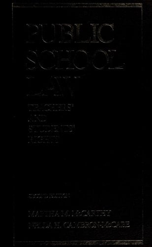 Public school law: Teachers' and students' rights