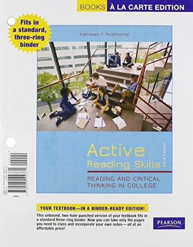 Active Reading Skills: Reading and Critical Thinking in College, Books a la Carte Plus MyReadingLab with eText -- Access Card Package (3rd Edition)
