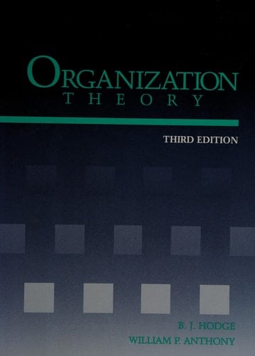 Organization theory.