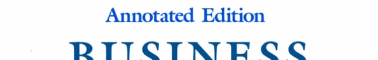 Business: Gaining the Competitive Edge- Instructor's Annotated Edition