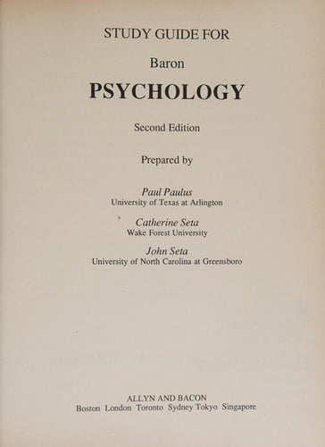 Psychology S/G