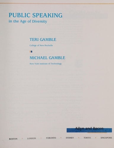 Public Speaking in the Age of Diversity