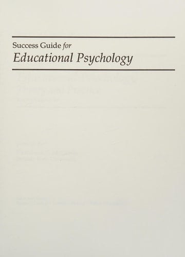 Educational Psychology S/G