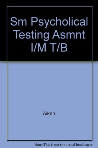 Sm Psycholical Testing Asmnt I/M T/B