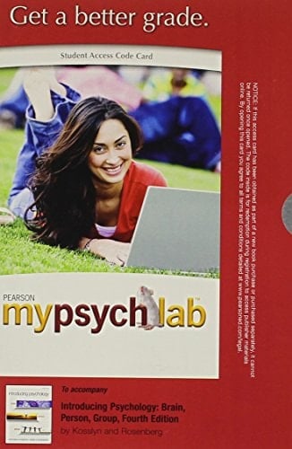 MyPsychLab without Pearson eText -- Standalone Access Card -- for Introducing Psychology: Brain, Person, Group (4th Edition)
