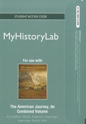 The American Journey Myhistorylab Pegasus With Student Access Code Card
