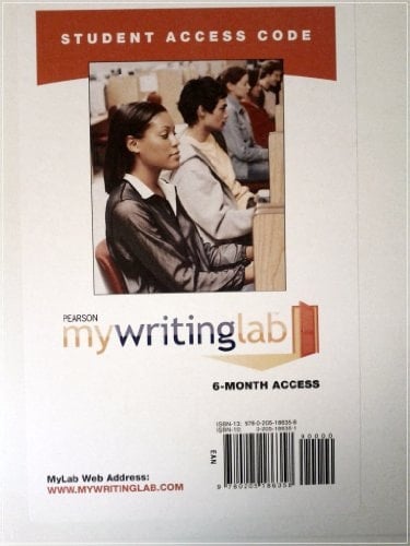MyWritingLab -- Standalone Access Card (6-month access)