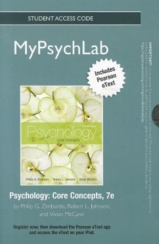 MyPsychLab with Pearson eText Standalone Access Card for Psychology: Core Concepts