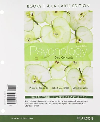 Psychology: Core Concepts, Books a La Carte Edition