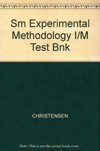 Sm Experimental Methodology I/M Test Bnk