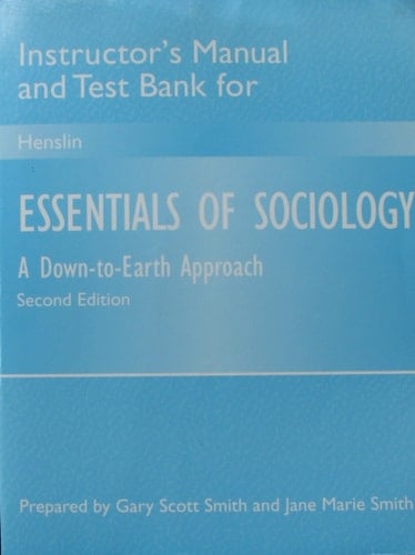 Sm Essentials of Sociology I/M & Tests