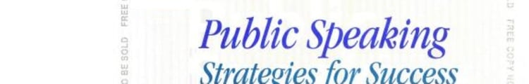 Public Speaking : Strategies for Success, Exam Copy