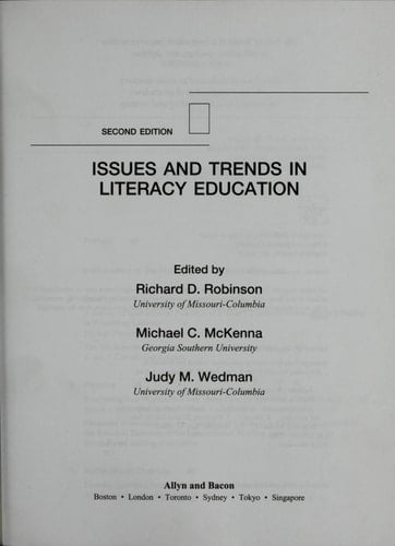 Issues and Trends in Literacy Education (2nd Edition)