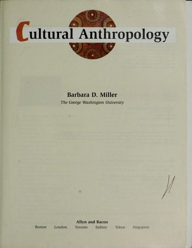 Cultural anthropology
