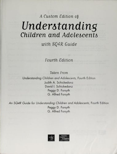 Understanding Children and Adolescents (4th Edition)