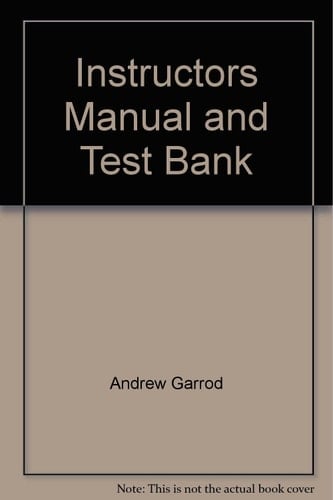 Instructors Manual and Test Bank
