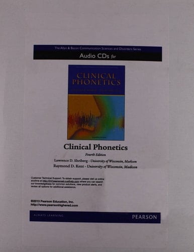 Clinical Phonetics with Audio CD (3rd Edition)