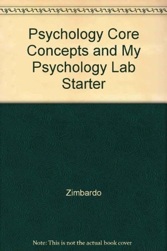 Psychology Core Concepts and My Psychology Lab Starter