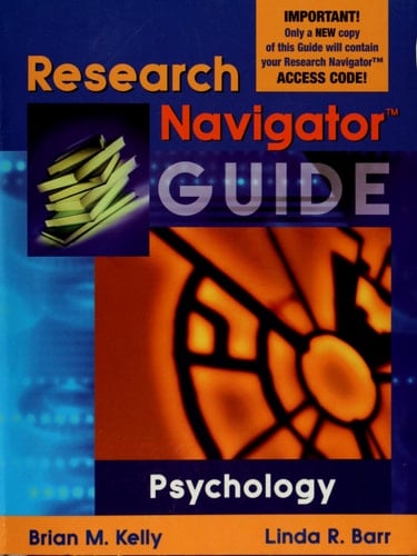 Research Navigator Guide for Psychology (Valuepack item only)