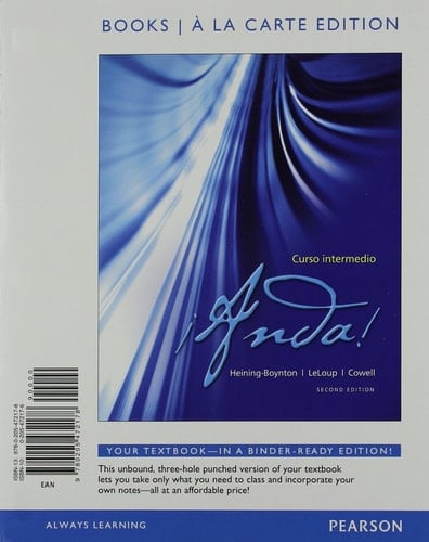 Anda! Curso intermedio, Books a la Carte Edition (2nd Edition)