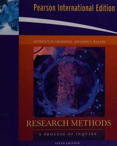 Research Methods: A Process of Inquiry