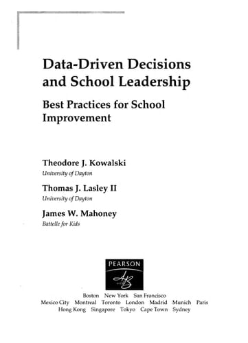 Data-Driven Decisions and School Leadership: Best Practices for School Improvement