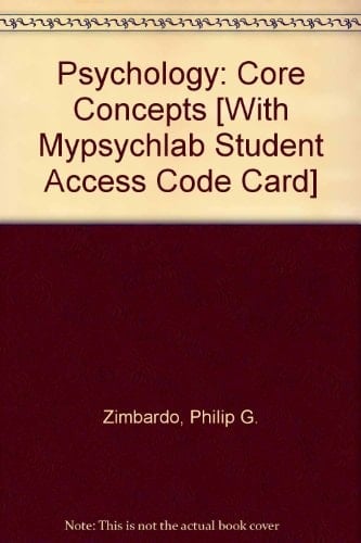 Psychology: Core Concepts [With Mypsychlab Student Access Code Card]