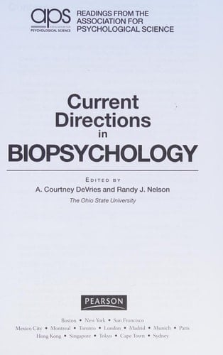 Current Directions in Biopsychology