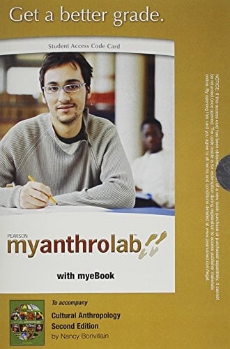 Cultural Anthropology: Myanthrolab Student Access Code Card