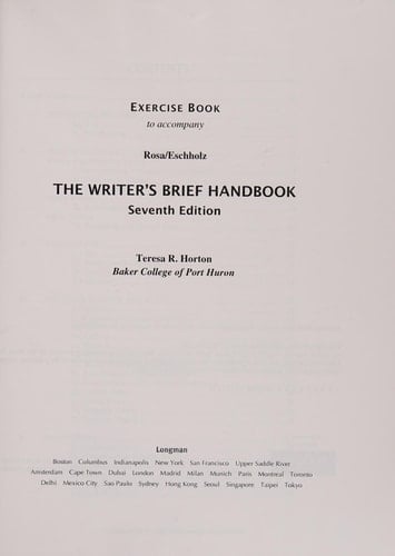 Exercise Book for Writer's Brief Handbook, The