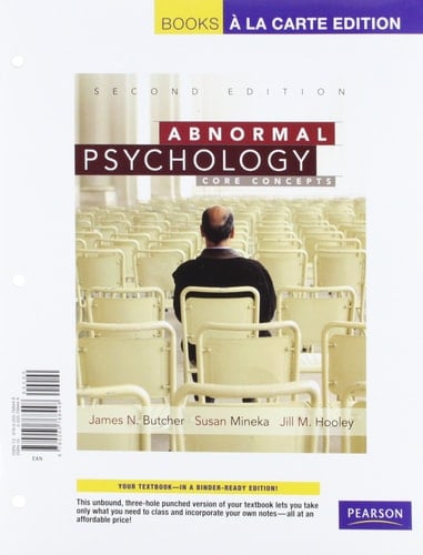 Abnormal Psychology: Core Concepts, Books a la Carte Edition (2nd Edition)