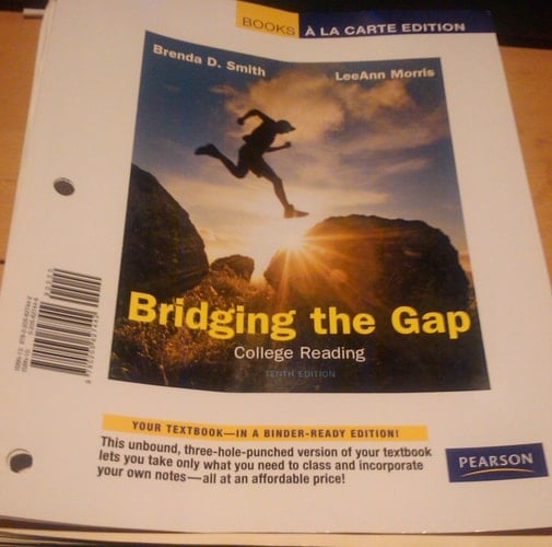 Bridging the Gap: College Reading, Books a La Carte Edition