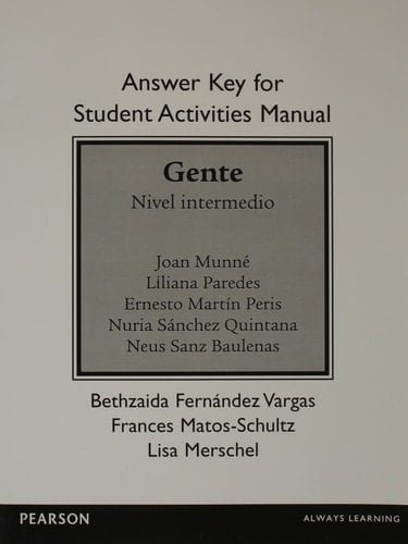 SAM Answer Key for Gente: Nivel intermedio