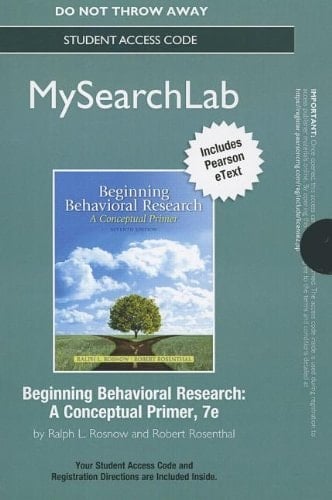 MySearchLab with Pearson eText -- Standalone Access Card -- for Beginning Behavioral Research (7th Edition)