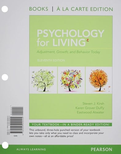 Psychology for Living: Adjustment, Growth, and Behavior Today, Books a la Carte Plus MySearchLab with eText -- Access Card Package (11th Edition)