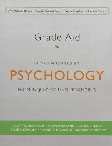 Study Guide for Psychology: From Inquiry to Understanding, Second Canadian Edition