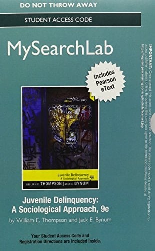 MySearchLab with Pearson eText -- Student Access Card -- for Juvenile Delinquency (9th Edition)