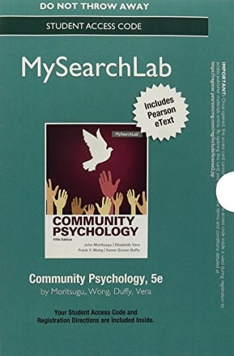 MySearchLab with Pearson eText -- Standalone Access Card -- for Community Psychology (5th Edition)