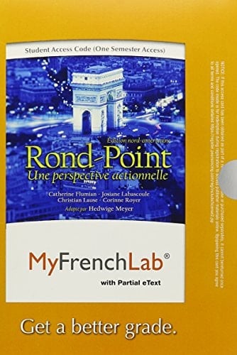 MyFrenchLab with Pearson eText -- Access Card -- for Rond Point: Edition nord-américaine (one semester access)