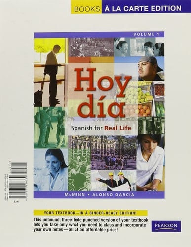 Hoy día: Spanish for Real Life, Volume 1, Books a la Carte Plus MyLab Spanish (one semester access) -- Access Card Package