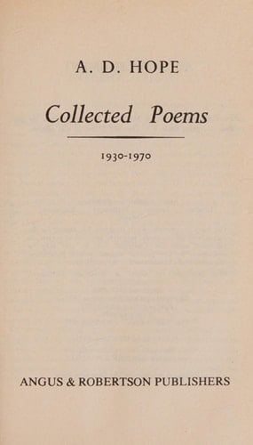 Hope Collected Poems