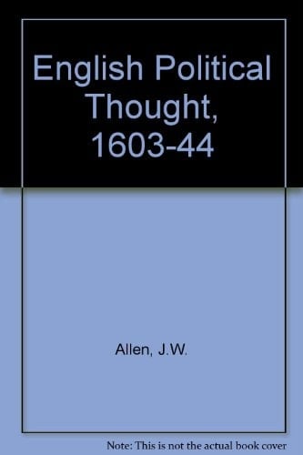 English Political Thought 1603-1644