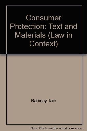 Consumer Protection: Text and Materials