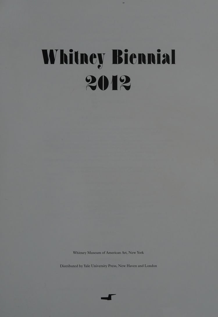 Whitney Biennial 2012