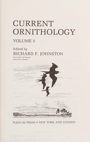 Current Ornithology