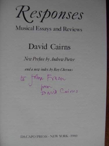 Responses: Musical Essays and Reviews (Da Capo Press Music Reprint Series)
