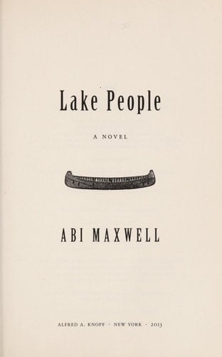 Lake People A Novel